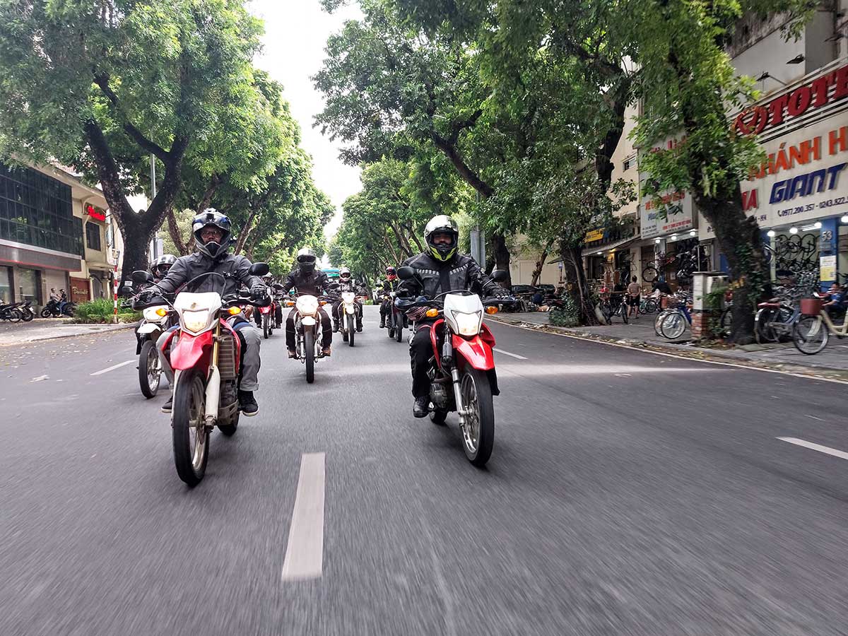 Riding through the mountains of Northern Vietnam